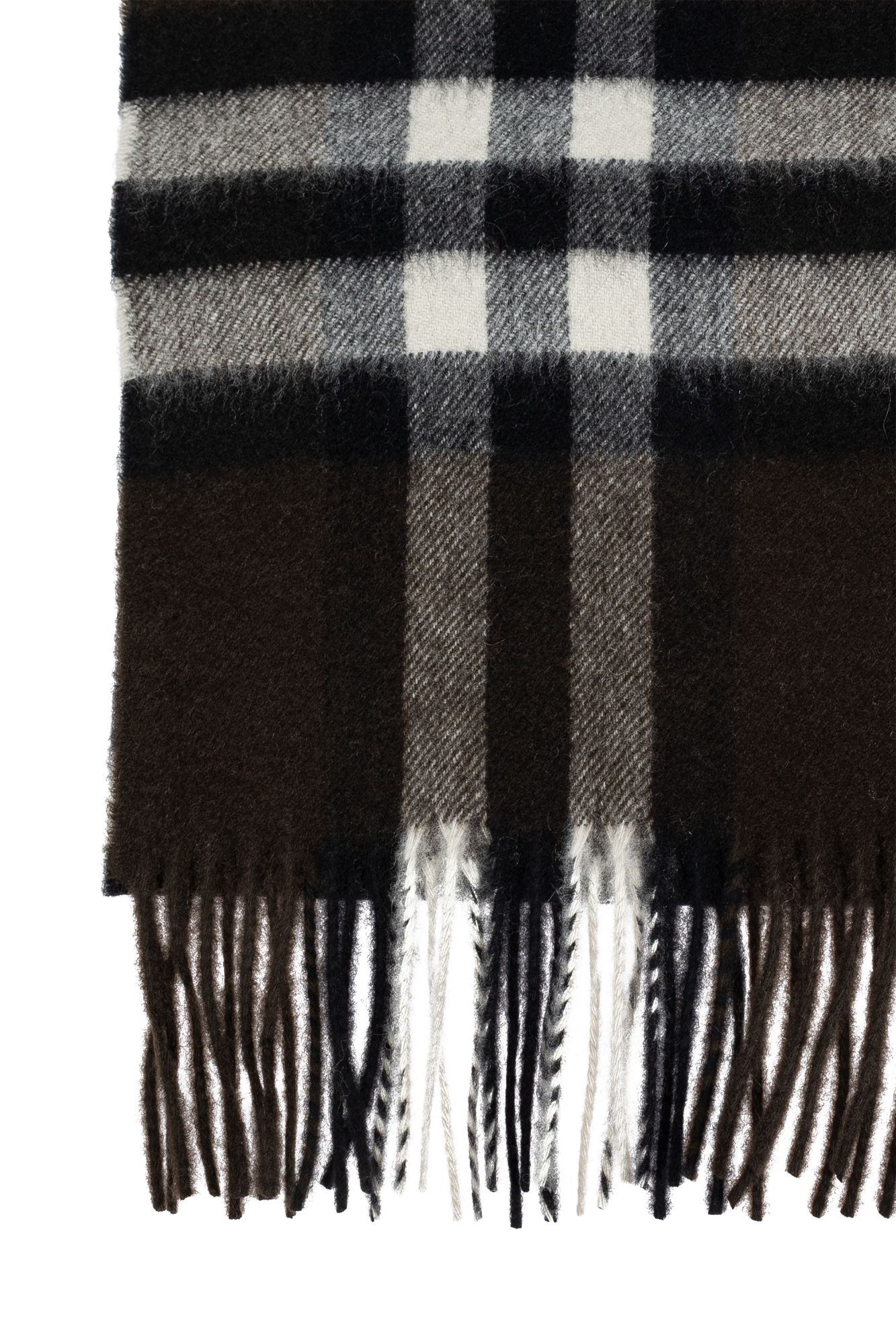 Brązowy Kaszmirowy szal Burberry - Vitkac Polska